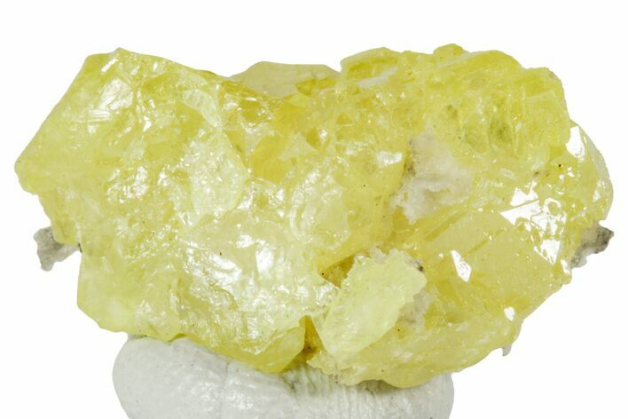 Lemon-Yellow Sulfur Crystal Cluster - Italy #238416